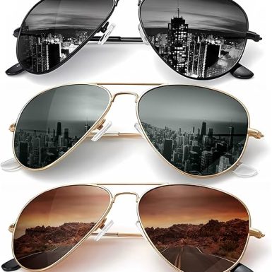 KALIYADI Classic Aviator Sunglasses for Men Women Driving Sun glasses Polarized Lens UV Blocking