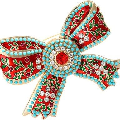 Stylish Bowknot Brooch Adornment with Handmade and Crystal Accent for the Modern Fashion Enthusiast Wear Acces